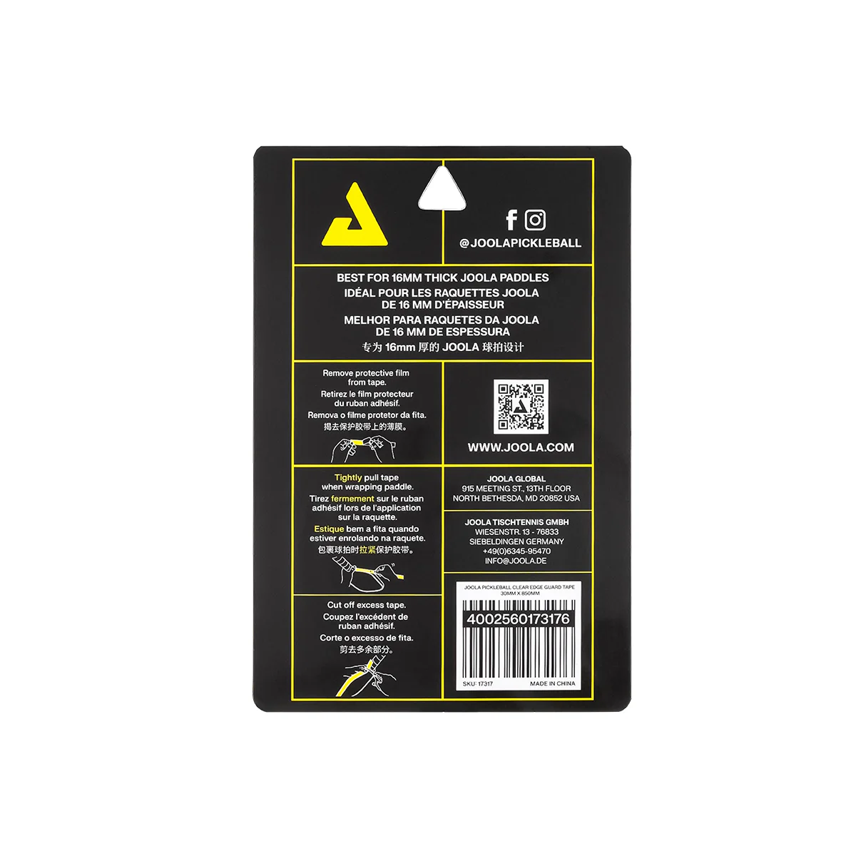 JOOLA Pickleball Clear Edge Guard Tape - Image 6