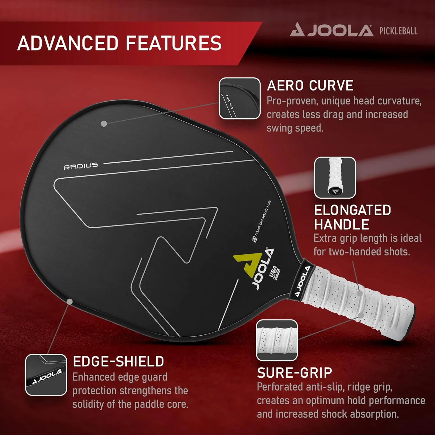 JOOLA Radius CGS 14 Pickleball Paddle - Image 7